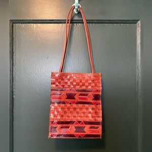 Vintage leather shoulder purse